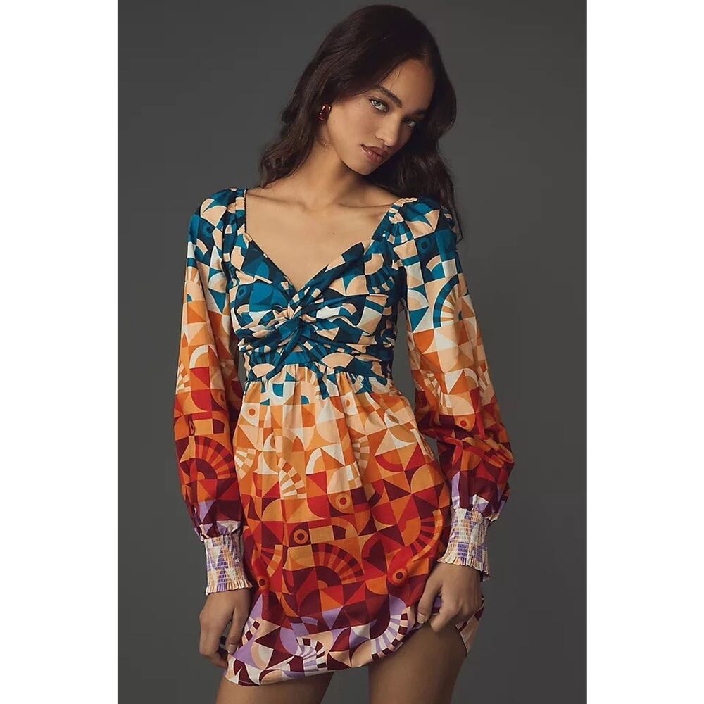 Anthropologie Farm Rio Printed Baby Doll Dress Size X-Large
